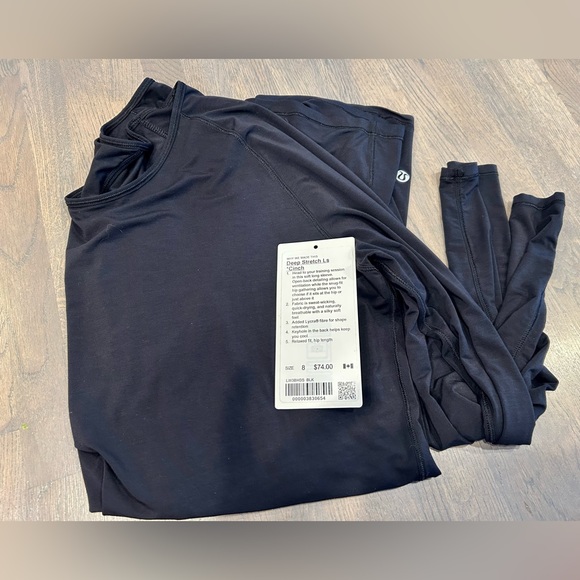Lululemon Deep Stretch Long Sleeve Shirt- Size 8 - Picture 6 of 8